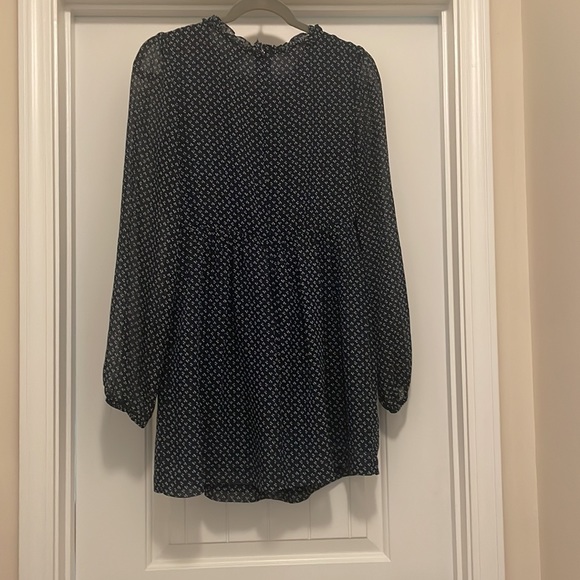 Free People Size 2 Navy Floral Baby Doll dress - Picture 4 of 4